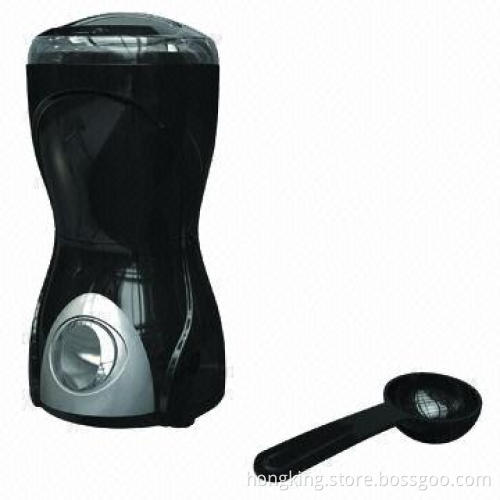 Electric Coffee Bean Grinder with Injection Color, 150/200/250W Power
